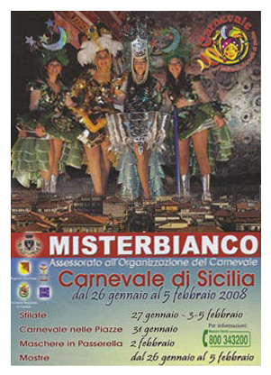 Locandina del Carnevale di Misterbiano 2008